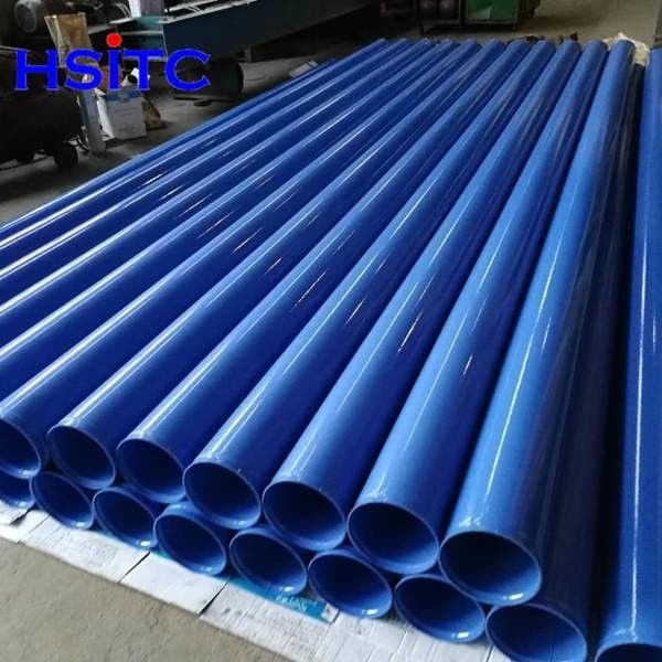 Gr.50 Tubo revestido por ligação de fusão de 3000 mm revestido por polietileno 0